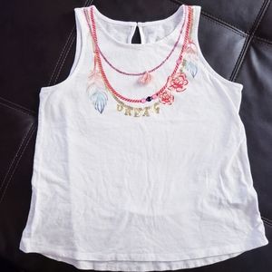 Girls "Dream" Necklace Tank